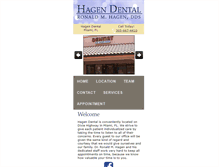 Tablet Screenshot of hagendental.com